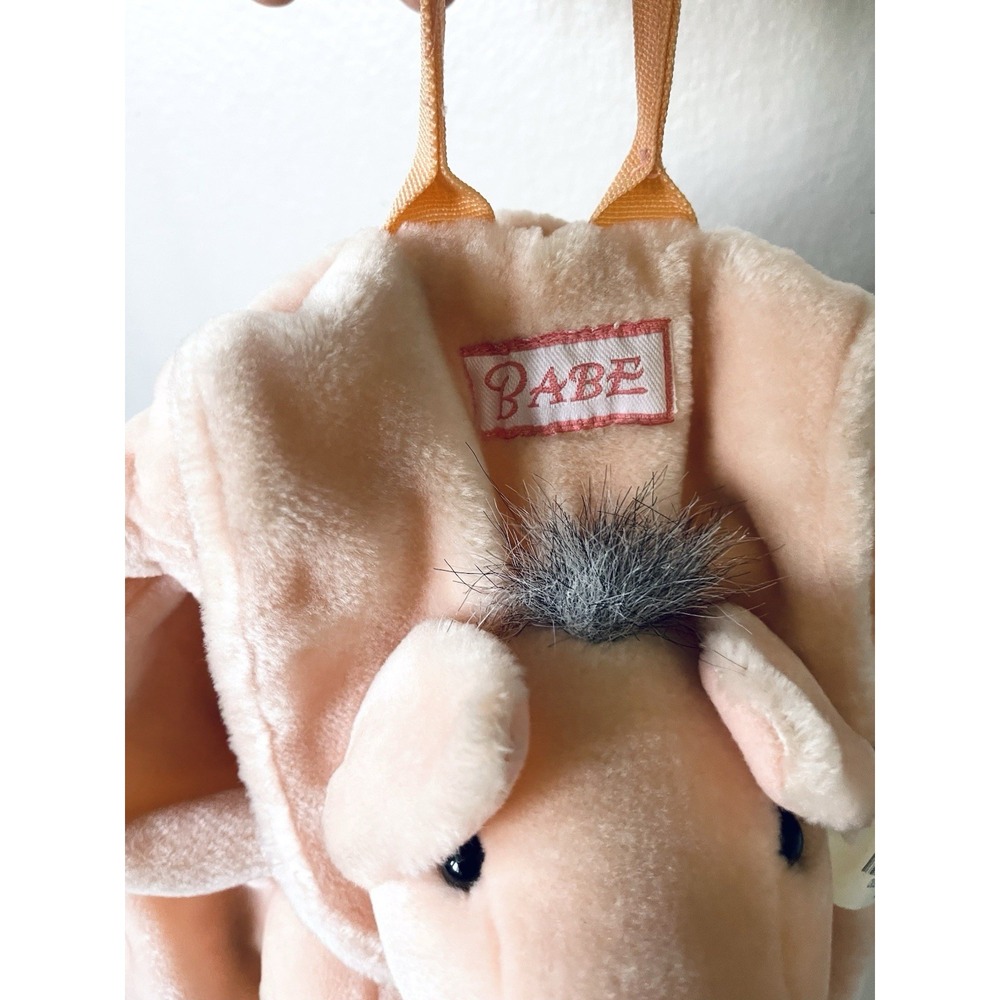 Babe Plush Pig Backpack Vintage Universal Studios Rare - Picture 5 of 6